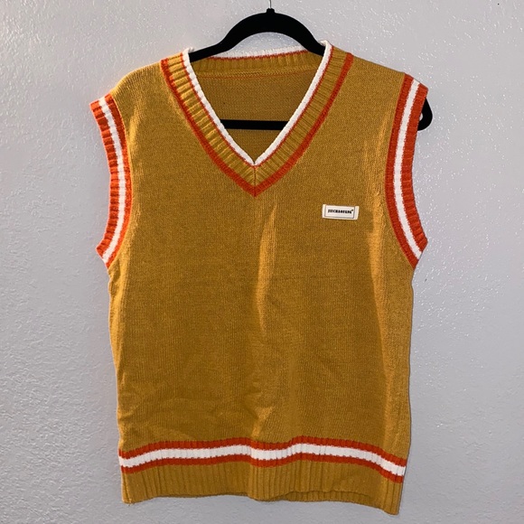 JIECHAOFANG Sweaters - Mustard Sweater Vest